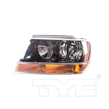 Carlights360 Fits 1999 2000 2001 Jeep Grand Cherokee Headlight Assembly Driver Side Left Dot Certified Amber Lens W Bulbs Replacement For Ch2502121 Vehicle Trim Laredo Sport To 01 2002 Walmart Com Walmart Com