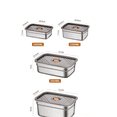 thumbnail image 2 of Contenedores De Cocina De Acero Inoxidable Con Tapas, 4 Piez Xtellar plateado, 2 of 4