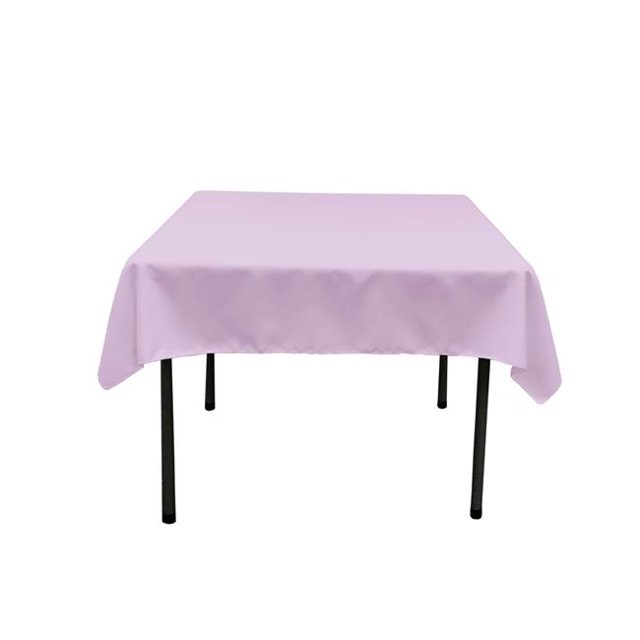 TCpop52x52-LilacP45 Polyester Poplin Square Tablecloth, Lilac - 52 x 52 in.