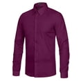 thumbnail image 2 of J. METHOD Men's Classic Slim Fit Button Down Long Sleeve Solid Color Dress Shirts S-2XL [NEMT104], 2 of 4