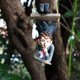thumbnail image 2 of x resina Swing Genie creativo colgante patio jardín árbol madera, 2 of 5