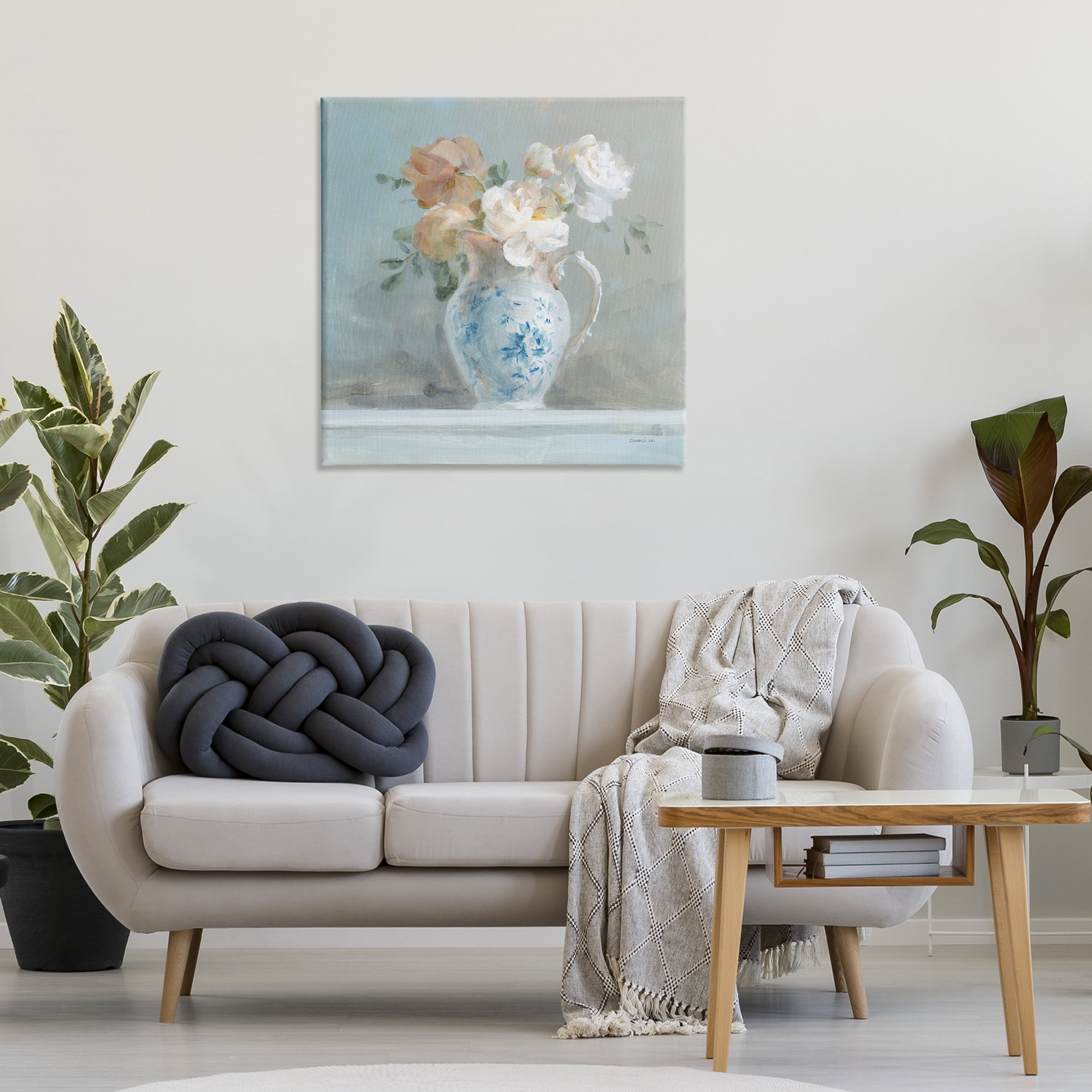 Stupell Industries Heirloom Floral Bouquet Botanical & Floral Painting Gallery Wrapped Canvas Art Print Wall Art, 30 x 30