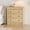 Natural 3 Drawer, variant on Modern Wide Oak Fluted 3-Drawer Dresser, Versatile Wooden Storage Cabinet for Bedroom Kids Room Entryway Hallway - Natural