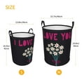 thumbnail image 5 of ZICANCN Bouquet of Flowers Roses Laundry Basket Organizer , Dirty Clothes Hamper for Bathroom Kids Girls Boys Laundry Hamper Small, 5 of 8