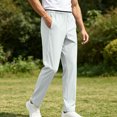 thumbnail image 2 of Akiihool Mens Outdoor Work Pants Men's Casual Cargo Pants Camo Pants Work Pants Light Gray,XXXXXXXL, 2 of 7