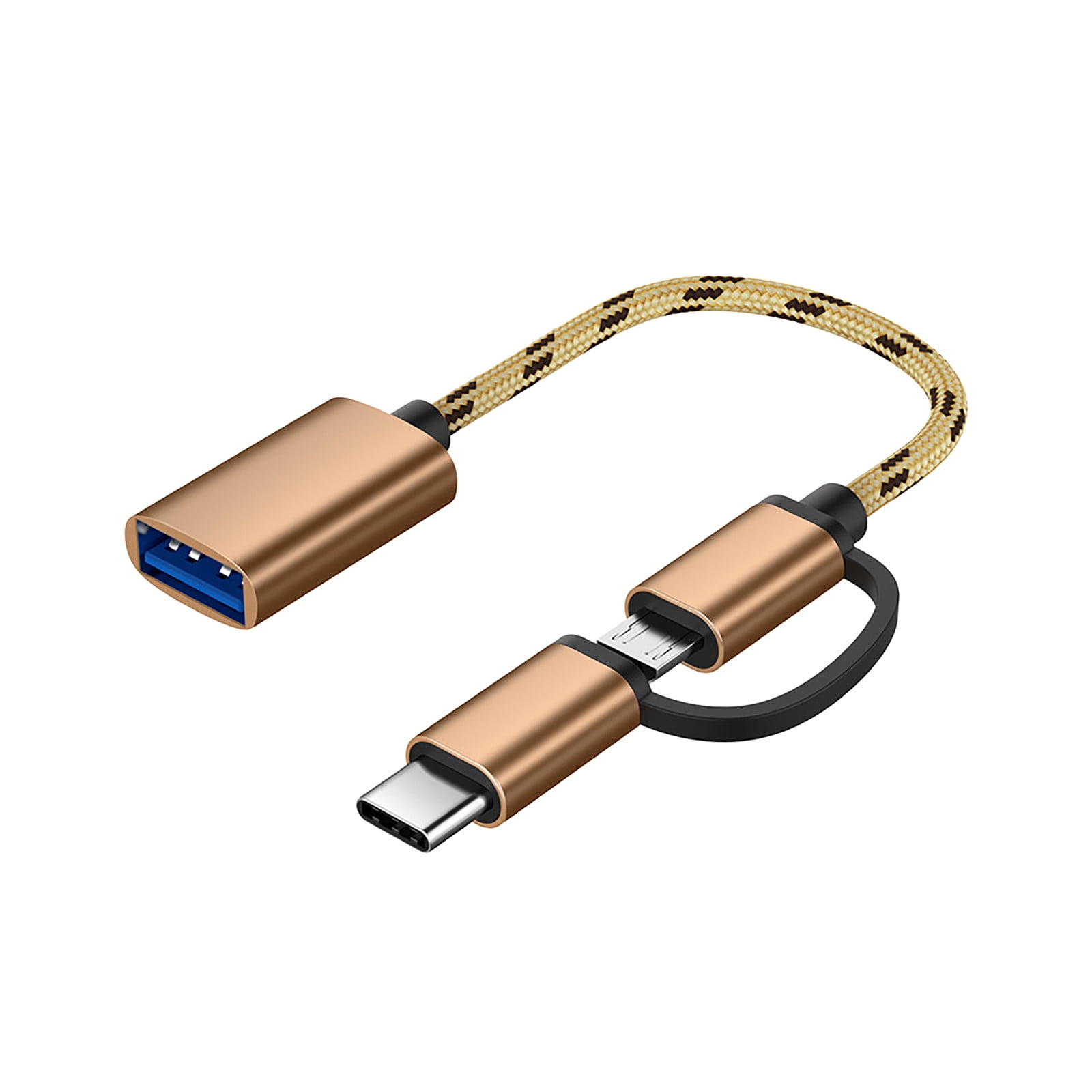 USB C Adapter 2 in 1 Type C Micro USB Cable to USB 3.0 Adapter OTG for Type C