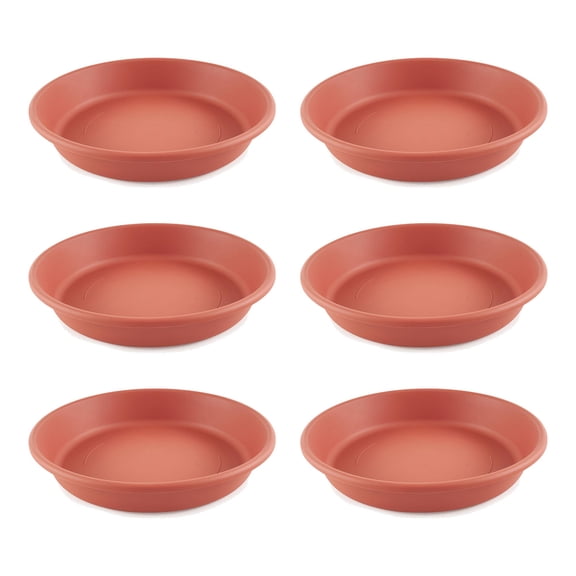 HC Companies Classic Tray Saucer for 20 Inch Planters, Terracotta (6 Pack)