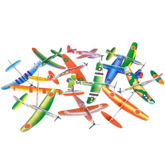 Glider Planes Big Mo's Toys, paquete de 24 unidades, 20 cm, regalo para fiesta de cumpleaños