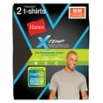 thumbnail image 2 of Hanes Men's X-Temp Performance Cool Crew T-Shirts, 2 Pack, 2 of 5