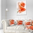 thumbnail image 3 of Designart Red Rose Painting with Splashes - Floral Throw Pillow - 12x20, 3 of 5