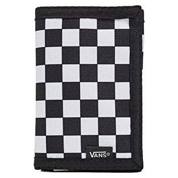 Vans Men's Slipped Trifold Wallet (Black/White Checker/Black)