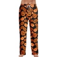 thumbnail image 3 of Trgacdwlo Mens Halloween Pajama Pants Funny Pumpkin Ghost Fall Mens Sleep Pants Spooky Season Holiday Elastic Waist Mens Pajama Bottoms, 3 of 5