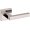 Lifetime Polished Nickel, variant on Baldwin L023190PRIV L023 Privacy Door Lever Set - Black