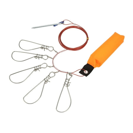 Fishing Lock Buckle, Detachable 5m Steel Wire Reduce Twisting Fish ...