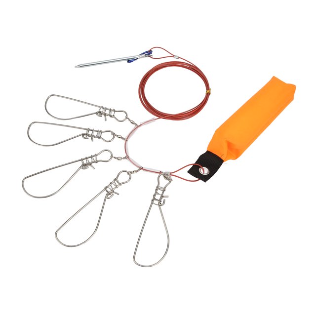 Fish Wire Rope Lock, Portable Detachable Fishing Lock Buckle For Shore 5 Buckles