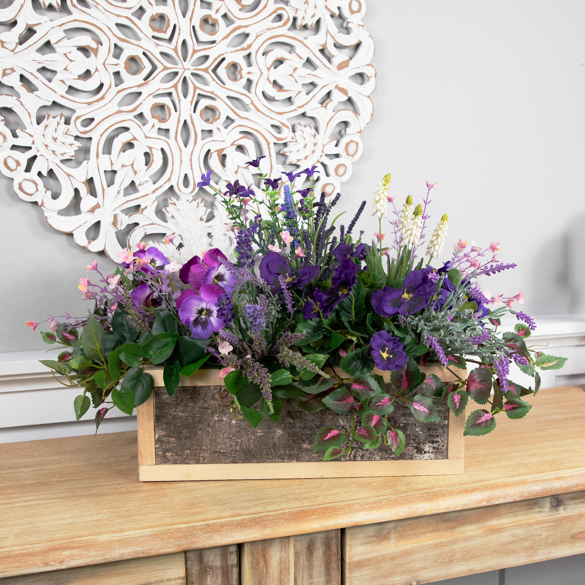 Northlight Rustic Wooden Storage Boxes  - 15.5" - Set of 2