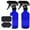 Cobalt, variant on Cornucopia Brands 8-Ounce Cobalt Blue Glass Boston Round Spray Bottles (2 Pack) 3-Setting Heavy Duty Sprayers, Empty Refillable Bottle