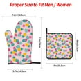 thumbnail image 2 of Cauagu Pineapple And Leaves Print Oven Mitts and Pot Holders 4 pcs Set,Extra Thicken Long Kitchen Oven Glove Potholders BBQ Gloves-Oven Mitts and Pot Holders(11 Inch), 2 of 6