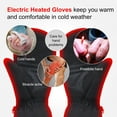 thumbnail image 5 of SNOW DEER Heated Gloves, Unisex Rechargeable Battery Powered Electric Heating Glove for Winter Outdoor Working Snow Ski Snowboarding Hunting Snowmobiling Motorcycle Riding, 5 of 9