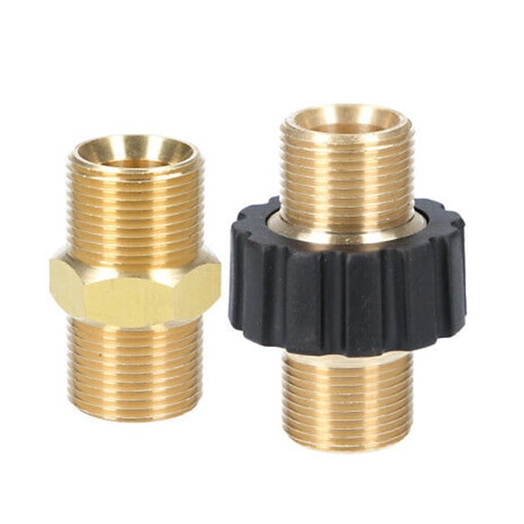 Connecteur de Tuyau M22X1.5 Mâle à Double Tétine pour Nettoyeur Haute Pression Sans Manchon en Plastique Shenzhuyue