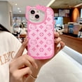 2024 DREAMFIRE Sanrio Hello Kitty Kawaii KT Head Mirror Phone Case For iPhone 15 14 13 Pro Max