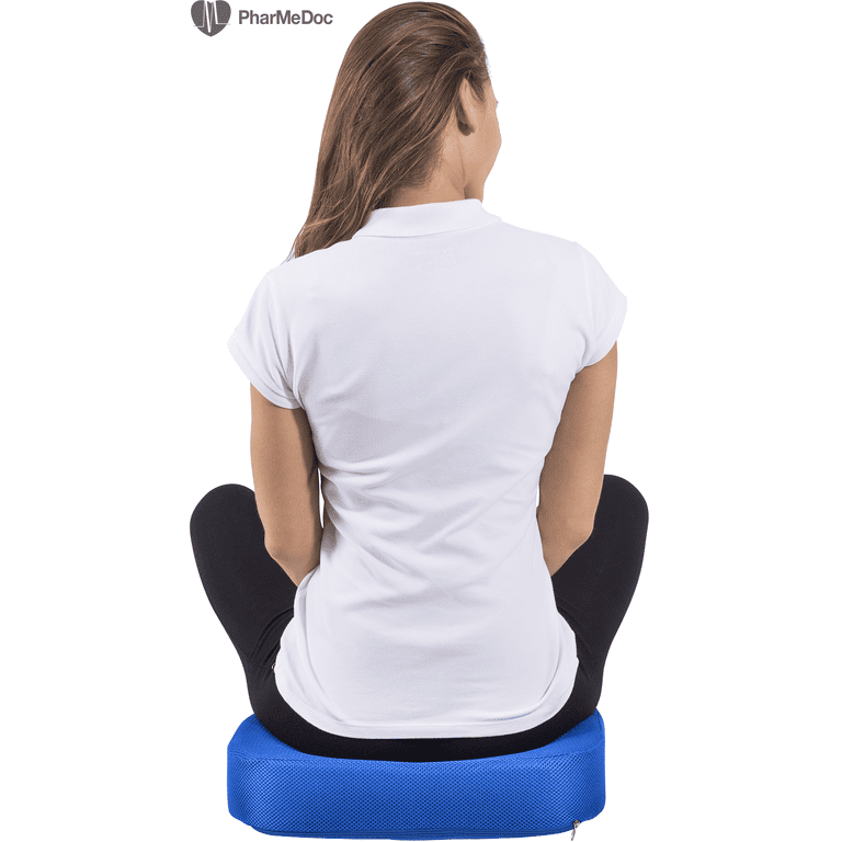 PharMeDoc Seat Cushion for Office Chair & Car Seat - Orthopedic Coccyx  Cushion for Sciatica, Back, Tailbone Pain Relief - Coccyx Cushion Pillow  for