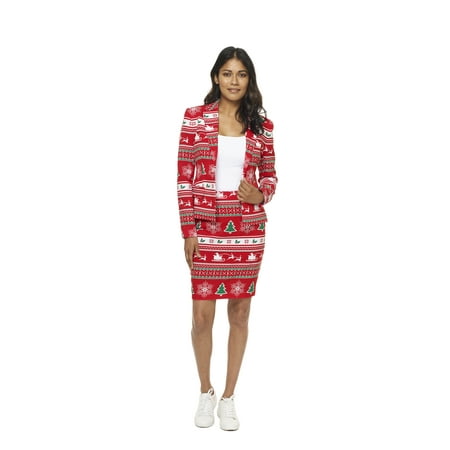 OppoSuits Women's Winter Woman Christmas Suit