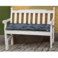 thumbnail image 2 of Vargottam Printed OutdoorBenchCushionLounger Water Resistant LoungerBenchSeat Garden Furniture Patio Front Porch Decor and Outdoor Seating-Navy Blue, 2 of 8