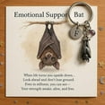 thumbnail image 3 of chaungfeng Motional Support Bat Inspirational Keychain, Metal Bat Keyring, Encouragement Keyring Gifts for Women & Men (With Gift Box), 3 of 8