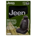 thumbnail image 5 of Plasticolor 008581R01 Jeep Logo Universal Fit Car Truck or SUV Sideless 2-Piece Seat Cover w/Head Rest,Black, 5 of 5