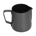 thumbnail image 1 of Frothing Jug, Coffee Frothing Pitcher Thickened Multifunctional Durable Exquisite With Comfortable Handle For Kitchen For Cream For Home Black, 1 of 8