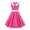 v#60Hot Pink1154, variant on Baby Girls Dress Cute Dots Pattern Sleeveless Collar A-Line Knee-Length Soft Fabric With Waist Tie & Pleated Ruffle Trim For Outdoor Activities Lovely Sundress,Pink1,11-12 Years