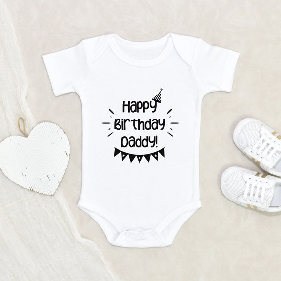 Newbabywishes - Happy Birthday Daddy Baby Clothes for Boys and Girls - Birthday Dad Baby Clothing