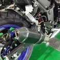 thumbnail image 4 of Silenciador de escape deslizante para motocicleta, silenciadores y silenciadores deslizantes de escape de fibra de carbono para Dirt Bike Street Bike Scooter ATV Racing Exhaust, 4 of 5