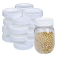 thumbnail image 3 of 120X Regular Mouth Lids for Mason Jar Lids Plastic Storage Caps for Mason Canning Jars and More, Standard, Dia 70mm, 3 of 10