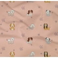 thumbnail image 4 of oneOone Organic Cotton Poplin Twill Fabric Grass & Puppies Dog Fabric Prints by Yard 42 Inch Wide, 4 of 4