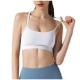 thumbnail image 2 of LOVZFMLL Tank Tops for Womens Bra With Breast Pads Slim Shoulder Straps Beautiful Back Round Neck Suspender, 2 of 5