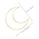 thumbnail image 2 of KAKOWELY 10Ud Aros Metálicos Dorados Para Manualidades Con Lunar Para Atrapasueños Y, 2 of 8