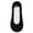 Black, variant on No Show Socks For Women 5 Pairs Thin Invisible Socks Non Slip Ice Silk Heel Grip Liner Socks Antibacterial Deodorant Breathable Moisture Low Cut Socks Nude Color Set For Sneakers Casual Wear
