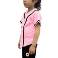 thumbnail image 2 of Lappel Kids Baseball & Softball Button Down Jersey for Children Sports & League Team Uniforms Hipster Shirts Made in USA, 2 of 4