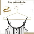 thumbnail image 4 of Gold Metal Hangers for Clothes, 50 Pcs Stainless Steel Wire Clothes Hangers, Heavy-Duty, Space-Saving for Coat Suit Dress, 4 of 6