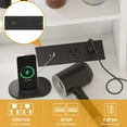 thumbnail image 3 of Makeup Vanity and Stool, 3 Color Lights, Charging Station, 3 of 6