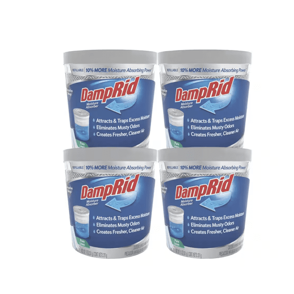 (4-Pack) 11 oz. Pure Linen Scent Refillable Moisture Absorber