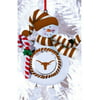 Texas Longhorns Clay Dough Snowman Ornament