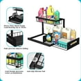 thumbnail image 3 of Gimgong Under Sink Organizer, Sliding Cabinet Storage, 2-Tier Pull Out Shelf for Kitchen Pantry, Black, 1 Pack, 3 of 8