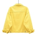 thumbnail image 2 of Chaqueta vaquera para mujer, chaqueta corta holgada de manga larga, Top informal de talla grande, 2 of 5