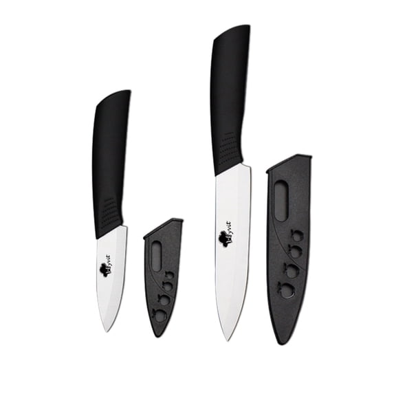 Myvit Ceramic Paring Knife Set of 2,include 5-inch Utility Knife and 3-inch Peeling Knfie Household Kitchen knives Cutter Tool
