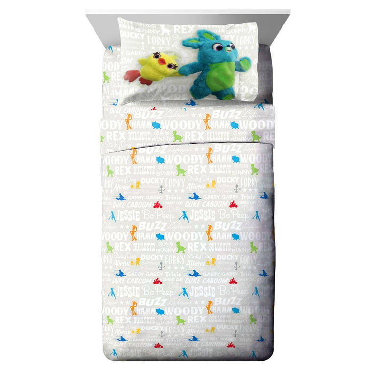 Disney Pixar Toy Story 3 Piece Bed in a Bag Twin Microfiber Gray