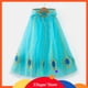 thumbnail image 2 of Verano Niña Princesa Accesorios De Fiesta Capa Reina De Nieve Elsa Anna Disfraz Cape Rapunzel Aurora Lentejuelas Tul Halloween Manto, 2 of 4