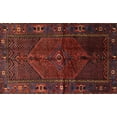 thumbnail image 1 of Ahgly Company Machine Washable Indoor Rectangle Traditional Brown Red Area Rugs, 6' x 9', 1 of 7